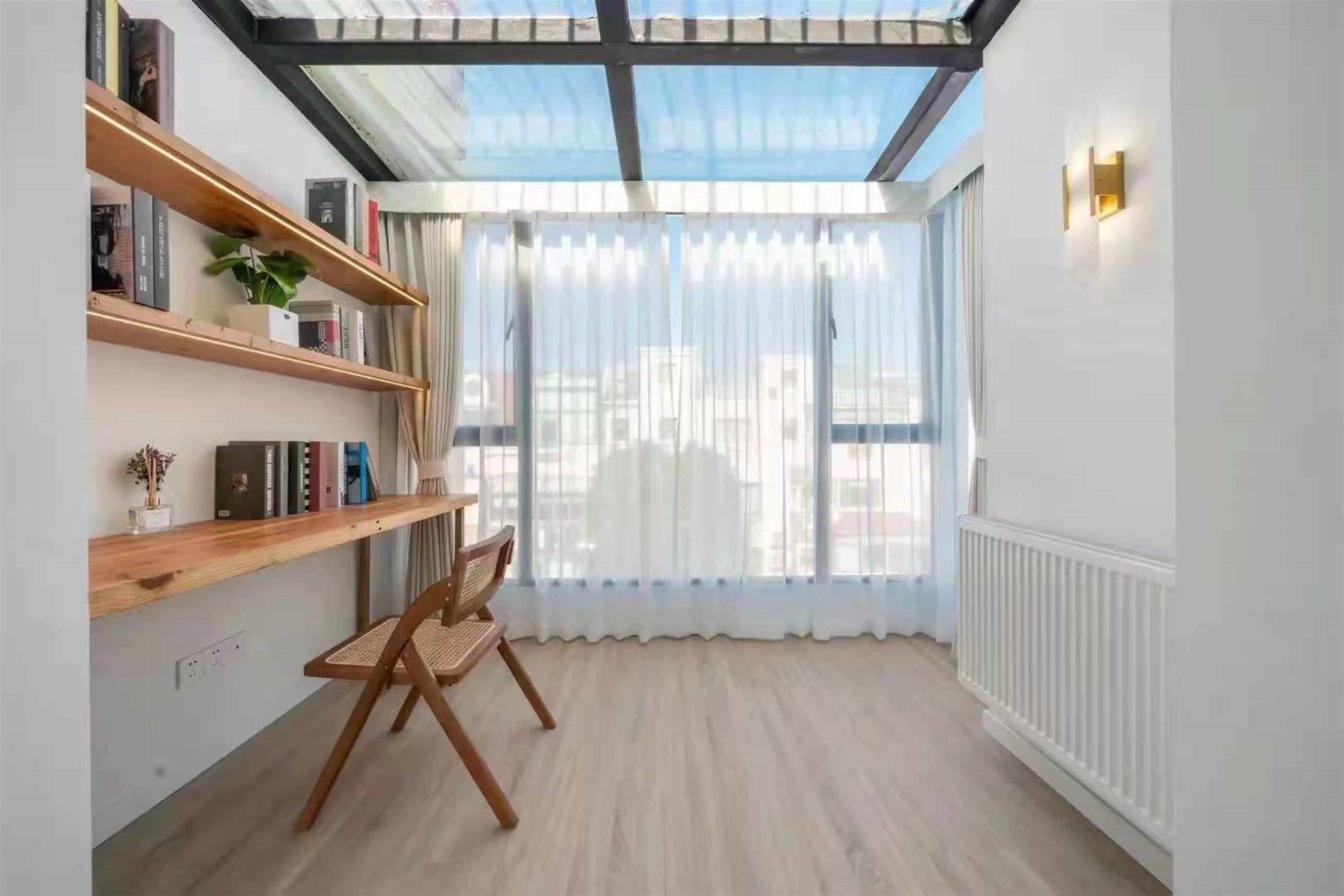 Glass sunroom Affordable Modern 4-floor 4BR House for Rent in Qingpu Shanghai