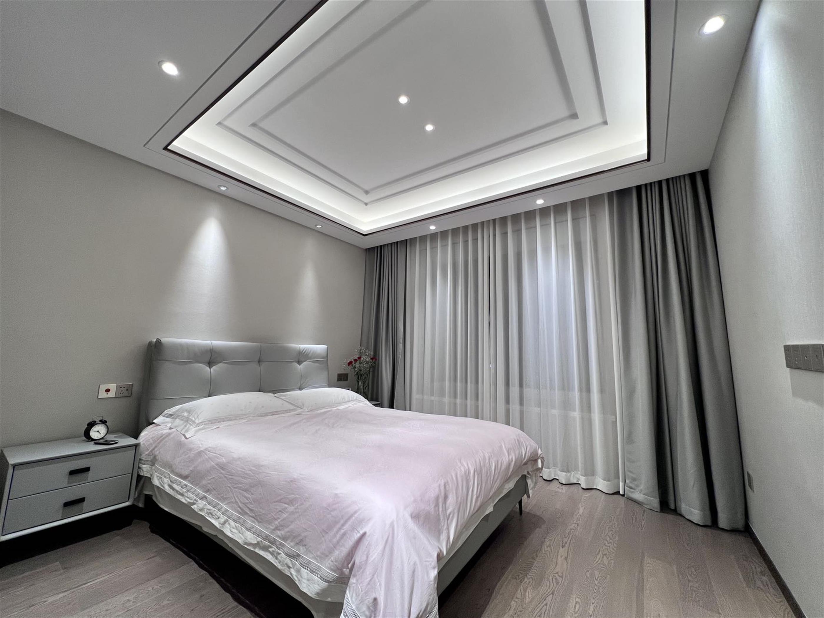 bright bedroom Brand New Luxurious 4BR Apartment in Chinatown Complex for Rent in Shanghai