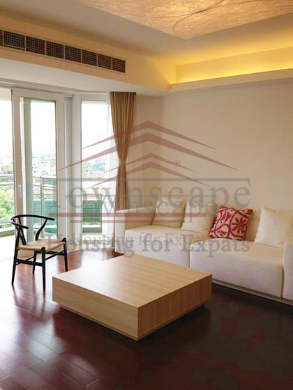 Living Room Modern and bright 3BR apt in Central Residence