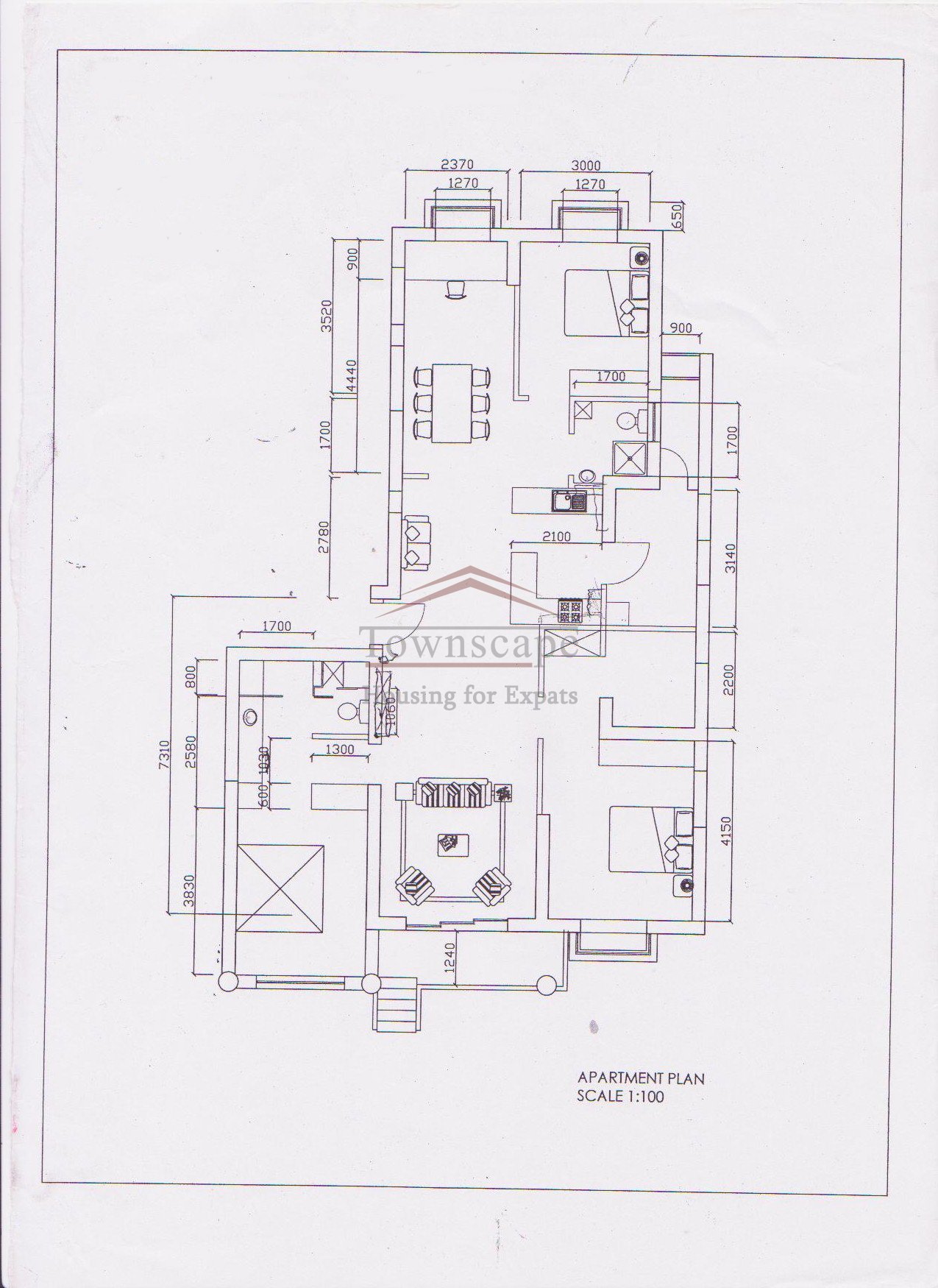  Big expat friendly apartment with unique kitchen in Jing