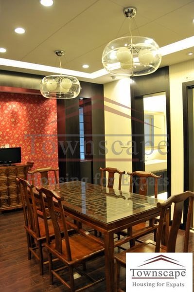 rent modern apartment shanghai gubei 4BR designer apartment with floor heating system