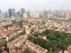 Shanghai center skyline top floor apartment Big 4BR duplex high floor apartment in French Concession