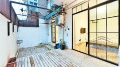 french concession terrace Sunny Old Apartment with terrace at Zhaojiabang Road station