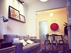 French Concession for rent Homely and stylish 2BR Old Apartment with private garden at Jiaotong University