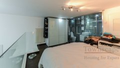 shanghai rentals Stunning lofted 1BR Lane House Apartment with 15sqm yard nr IAPM