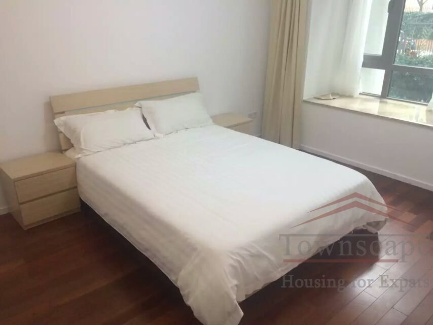 shanghai apartment for rent 2BR ground floor apartment w/ balcony for rent in Gubei