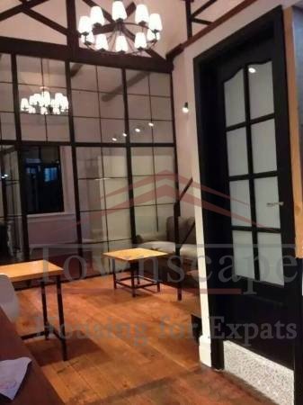 Shanghai apartment for rent 2BR Lane House with vaulted ceiling and wall heating